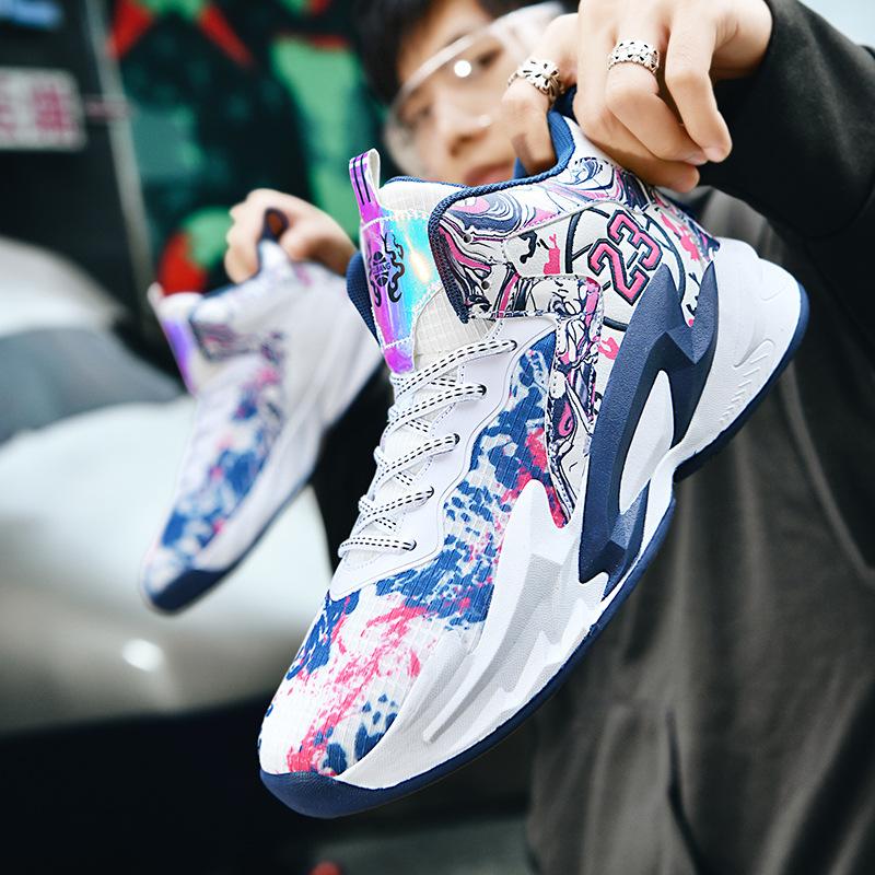 Jinjiang basketball shoes men's 2025 spring and autumn actual combat sneakers youth non-slip wear-resistant sports shoes breathable men's shoes