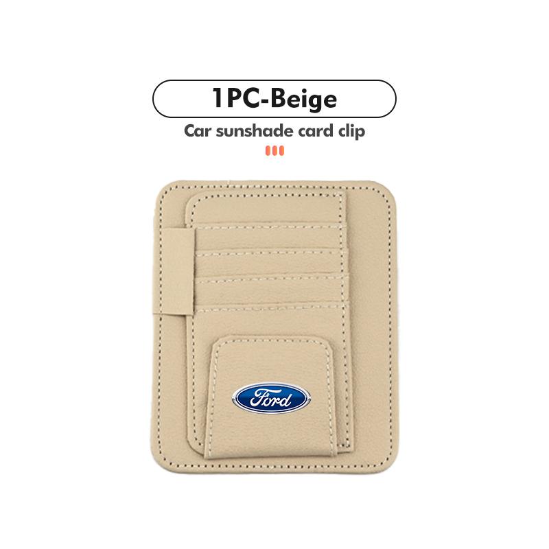 Car Sun Visor Minimalist Glasses Card Clip Sunglasses Holder For Ford Escort KA Flex Everest KA Expedition Falcon Fusion