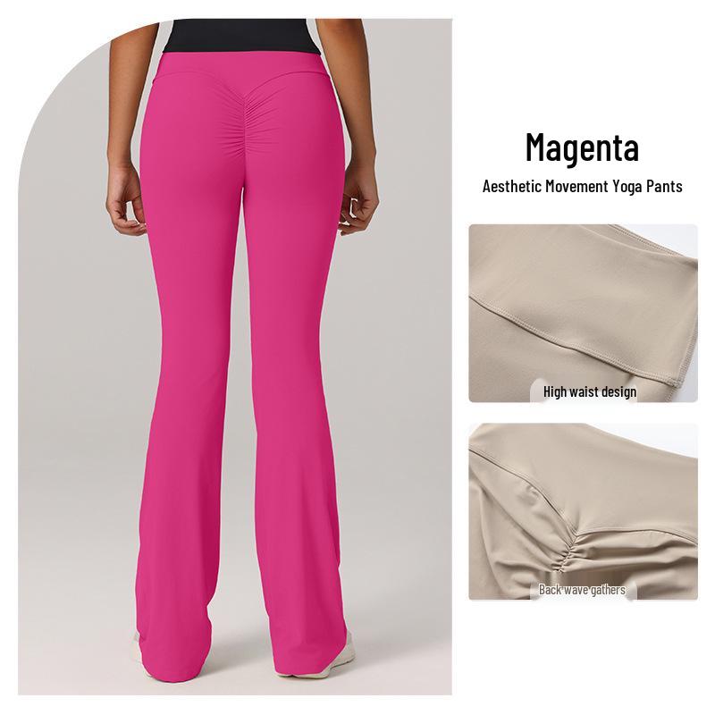 

Брюки для йоги клеш с высокой посадкой и эффектом лифтинга бедер для женщин - Идеальны для фитнеса, бега и пилатеса Extra Large