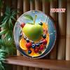Modern Flat Wall Art for Home Garage Cafe Decoration Retro Fruit Theme Metal Sign