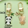 Adorable National Treasure Panda Metal Keychain – Cute & Quirky Cartoon Dāi Méng Panda Keyring Pendant for Men, Women, & Bag Charms.