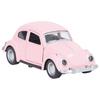 1:36 Diecast Metal Car Model Vintage Pull Back Car Toy Vehicle Collection for Kids Deep Pink