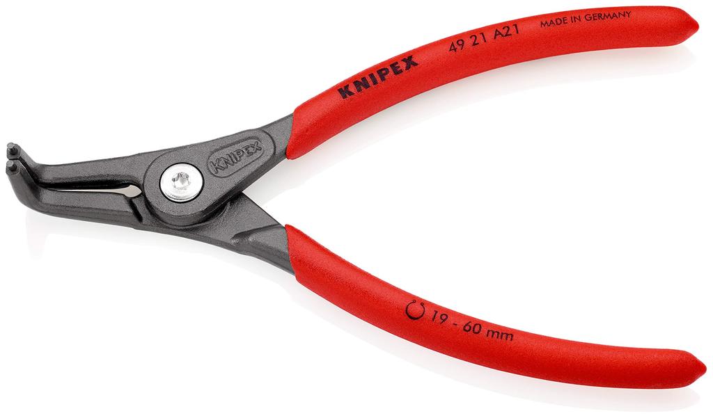 KNIPEX 4921-A41 Precision Shaft Snap Ring Pliers, Bent