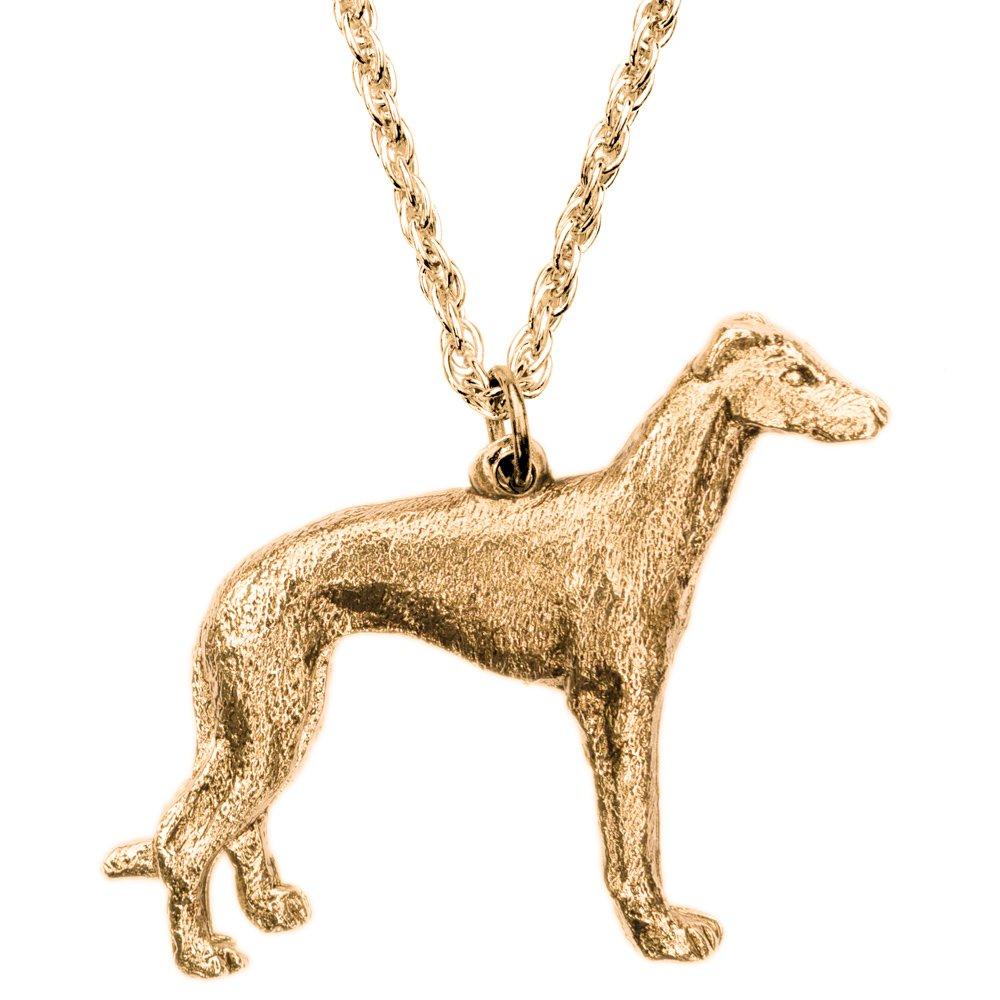 Greyhound British-made Art Dog Pendant Necklace Collection