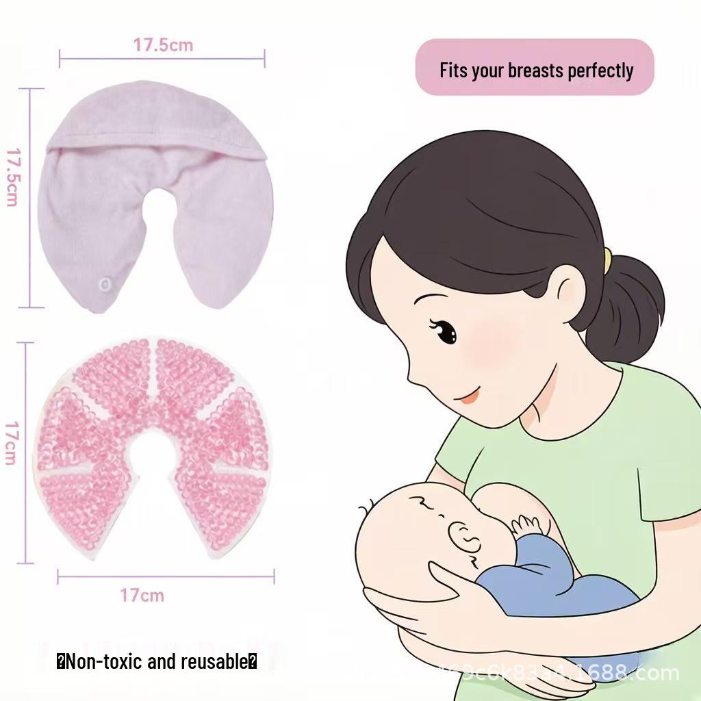 Breast Hot/Cold Gel Compress Patch for Postpartum Care and Lactation Support