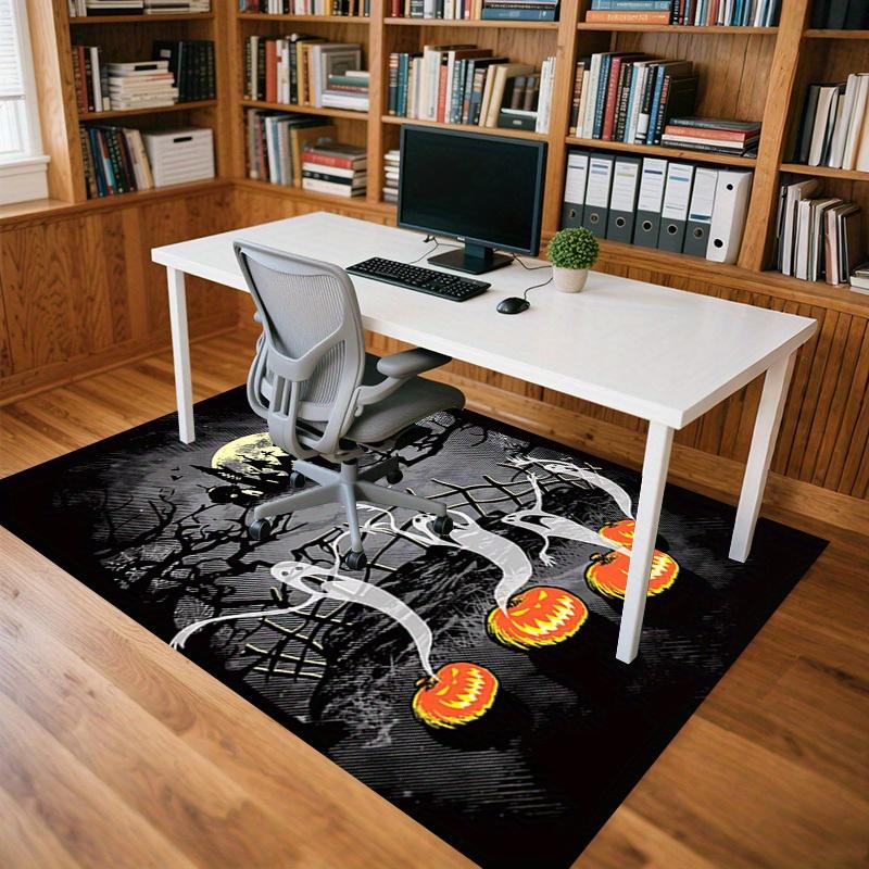 1pc Halloween Ghosts Themed Rug for Home Decor, Non-slip Office Carpet, Chair mat, Outdoor Mat, Christmas and Halloween gifts-0731077