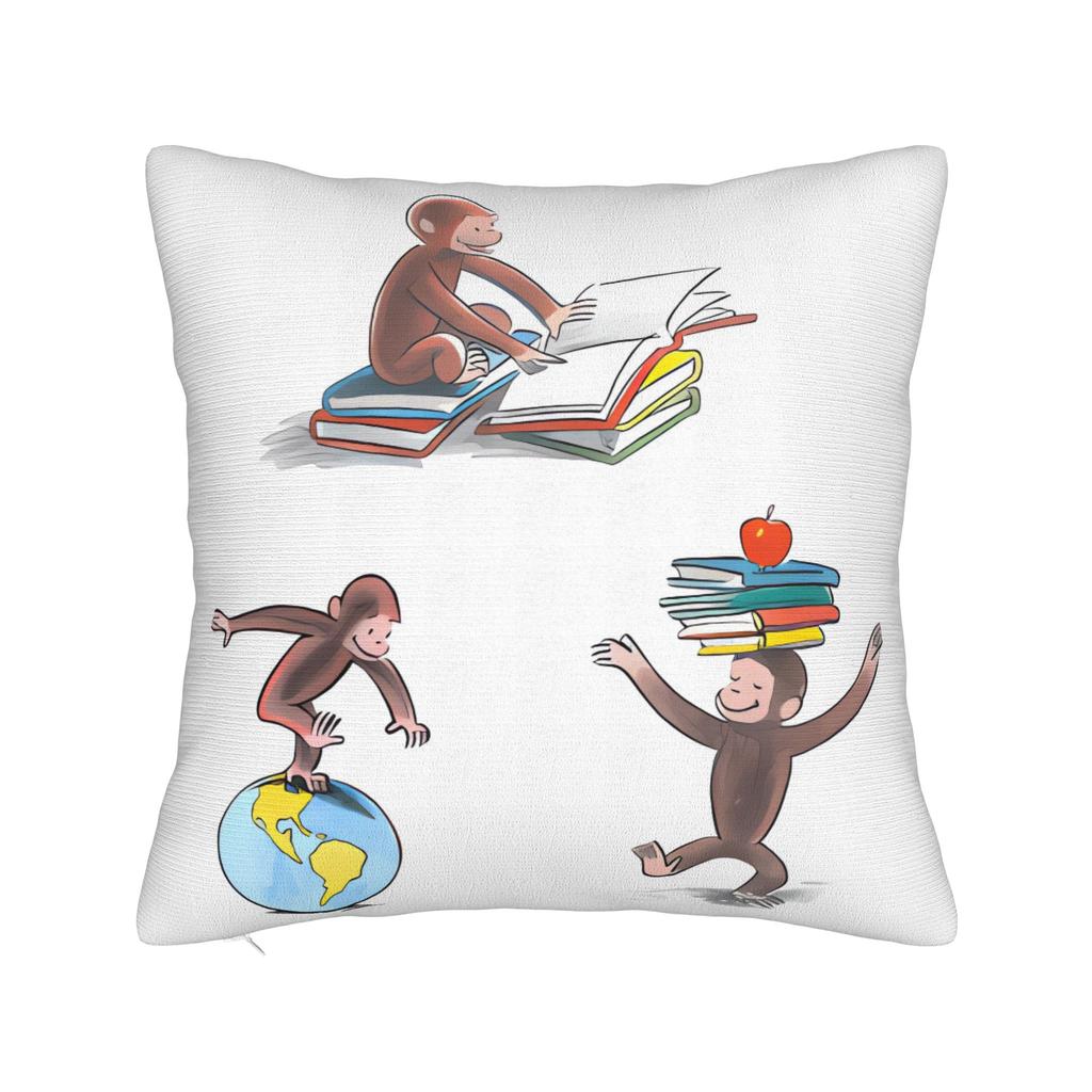 Pillow Case Cartoon Monkey C-Curiouss Georges Soft Pillow Cover For Sofa Car Home Decor Fashion Pillowcases