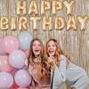 2 Pack Fringe Curta Backdrops, Foil Fringe Curta, Door Streamers for Birthday Wedding Bridal Shower Holiday Graduation Party Decorations, Photo Booth