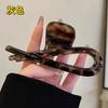 Vintage Leopard Print Hair Claw Clip Large Rectangular Secure Hold Hair Clip for Updos Elegant Hair Accessories Women Headwear