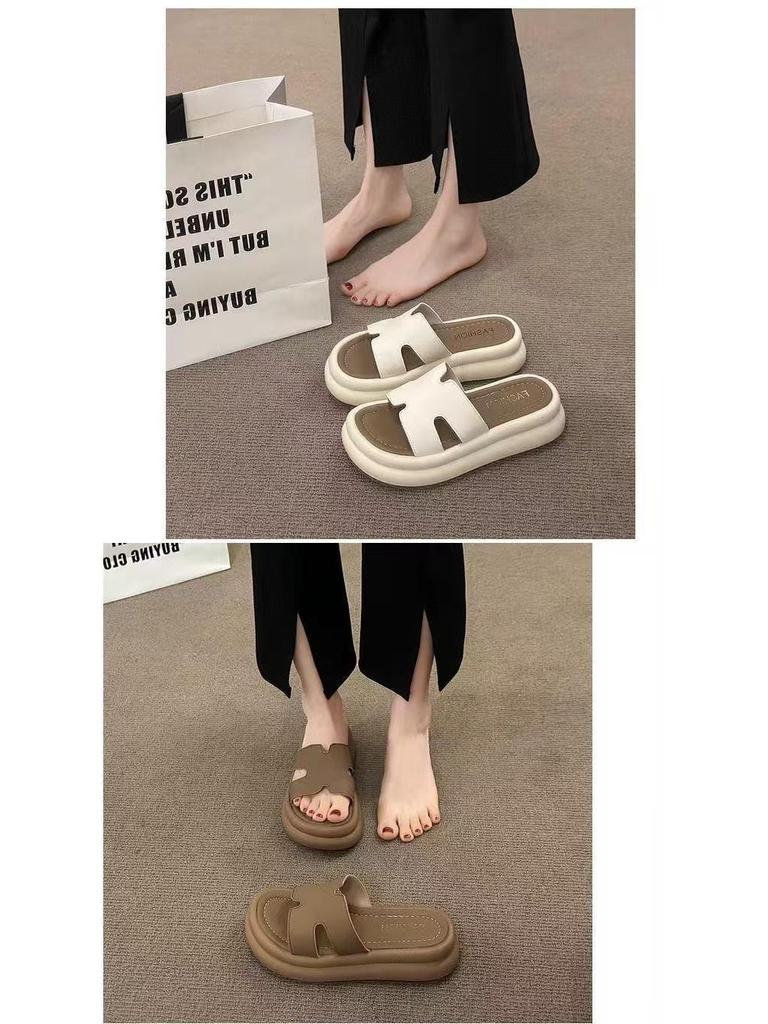 Women's Platform One-Strap Thick-Soled Sandals - 2025 Summer Non-Slip Beach Wear