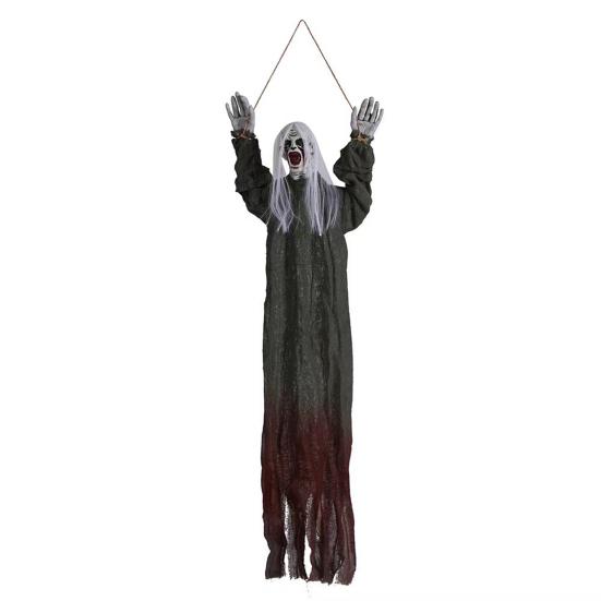 Halloween hengende spøkelsesdekorasjon Skremmende Grim Reaper Skjelett spøkelse Spooky hjemmefestdekor for utvendig veranda Haunted House