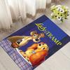 1pc Lady and The Tramp Pattern Area Rug Soft Flannel Floor Mat for Living Room,Office,Bedroom and Carpet,Sofa Coffee Table Floor Mat