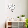Mute Wall Hanging Clock with Quiet Movement and Swing Sheep Pendulum Cartoon Cloud Shape for Children Bedroom Decors