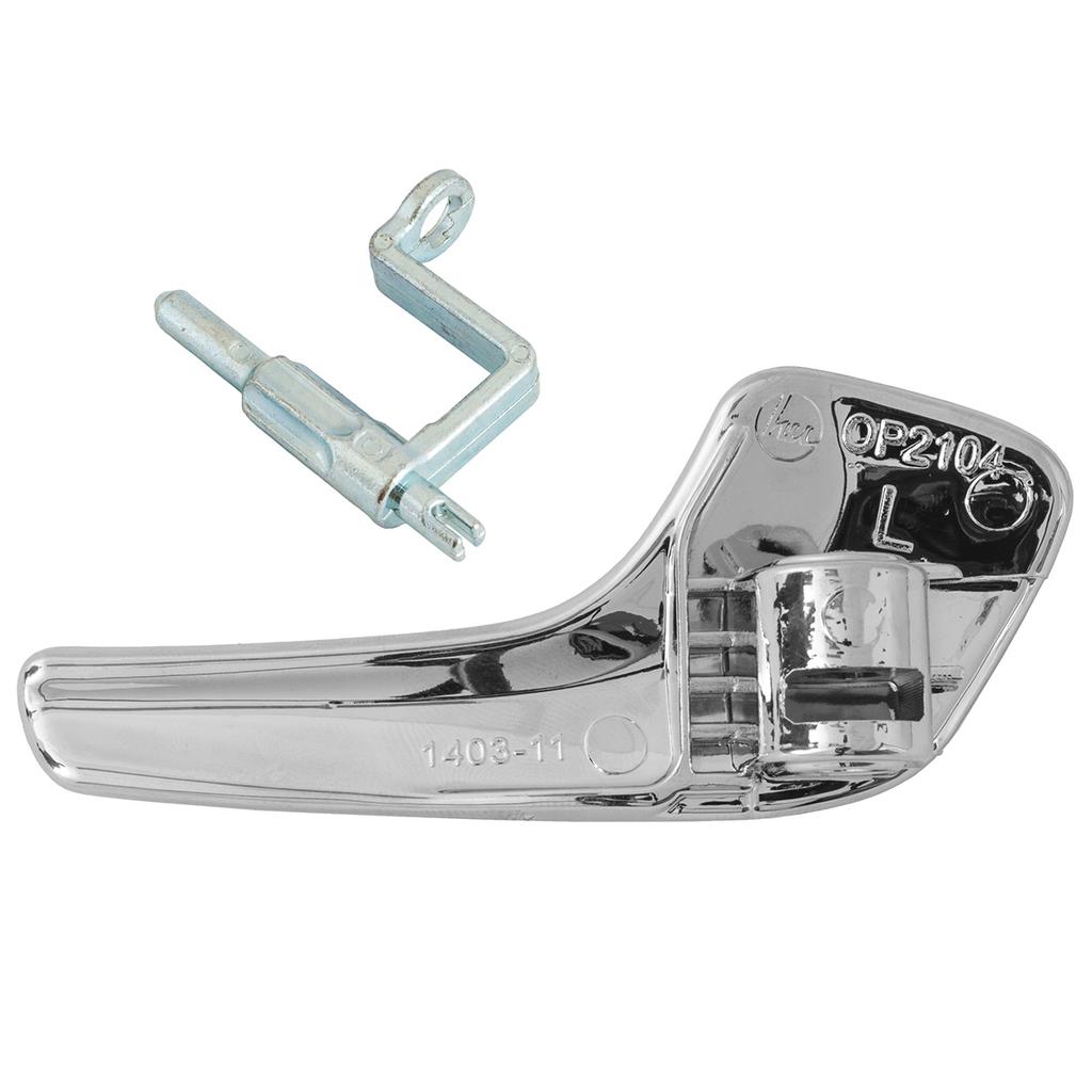 Opel Corsa D 06-14 left inner door handle CHROME + inner door handle pin 2 pcs. SET