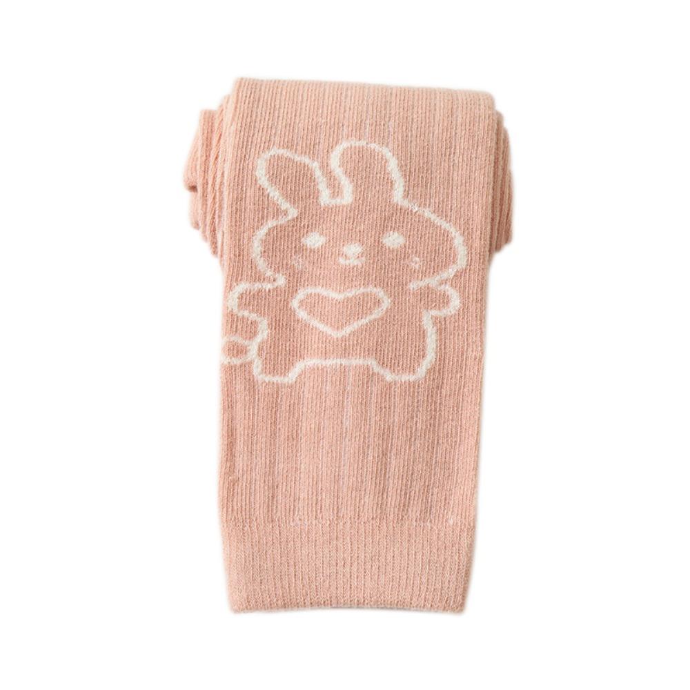 Cartoon Bear Children's Cropped Pants Elastic Waist Kids Skinny Pants  Spring Autumn