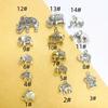 Tibetan Silver Ethnic Bracelet with Thai Elephant Pendant and Vintage Alloy Charms