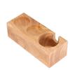 3‑Slots Wooden Coffee Portafilter Holder Tamper Stand Tamping Base for Home Bar Counter Wood Color
