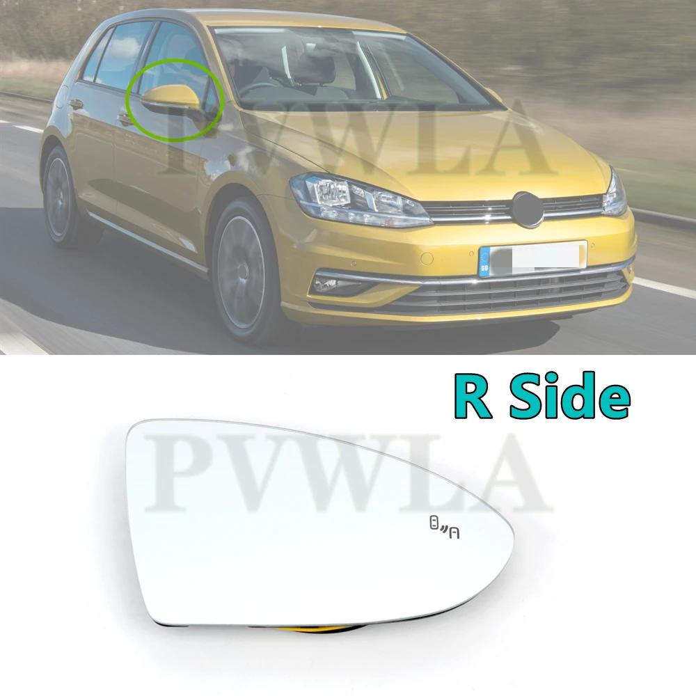 Front Door Side Heat Mirror Glass Rear View With BSD For VW Golf 7 7.5 2013 2014 2015 2016 2017 2018   an Version