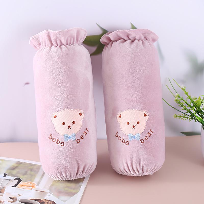 

Женские осенне-зимние плюшевые милые рукава с изображением медведя — длинные и короткие, устойчивые к загрязнениям и обрастанию, идеально подходят для студенческих пуховиков