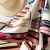 New Spring and Summer Twill Printed Silk Scarf for Women High-end Design  Square Scarf  Fashionable Sunscreen  Headscarf
