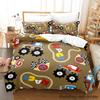Colour Cartoon Monster Trucks DS Bedding Set Single Twin Full Queen King Size Bed Set Adult Kid Bedroom Duvetcover Sets Anime
