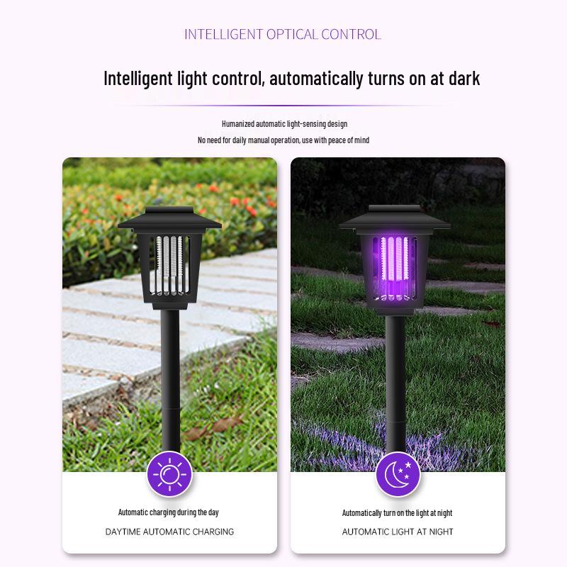 Waterproof Outdoor Solar Mosquito & Insect Killer Lamp for Gardens and Lawns