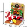 Santa Claus Miniature Small Particle Christmas Day Series Building Blocks Kids Toys Festival Gifts