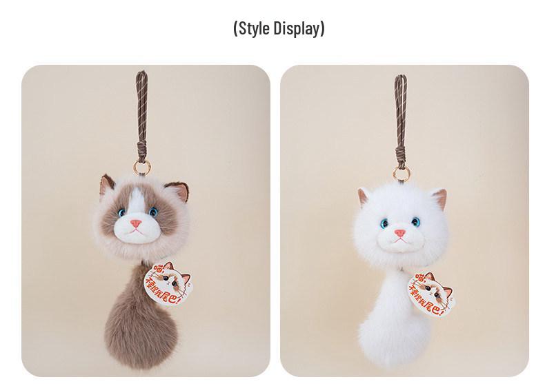 Adorable Plush Ragdoll Cat Coin Purse & Keychain Charm