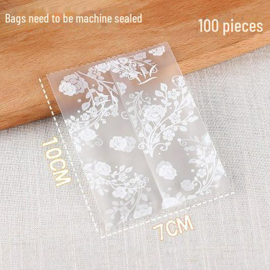 Translucent Frosted Flower Tea Packaging Bags - Sealing Plastic Bags in Multiple Sizes