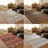American Retro Ethnic Faux Cashmere Carpet for Living Room and Bedroom