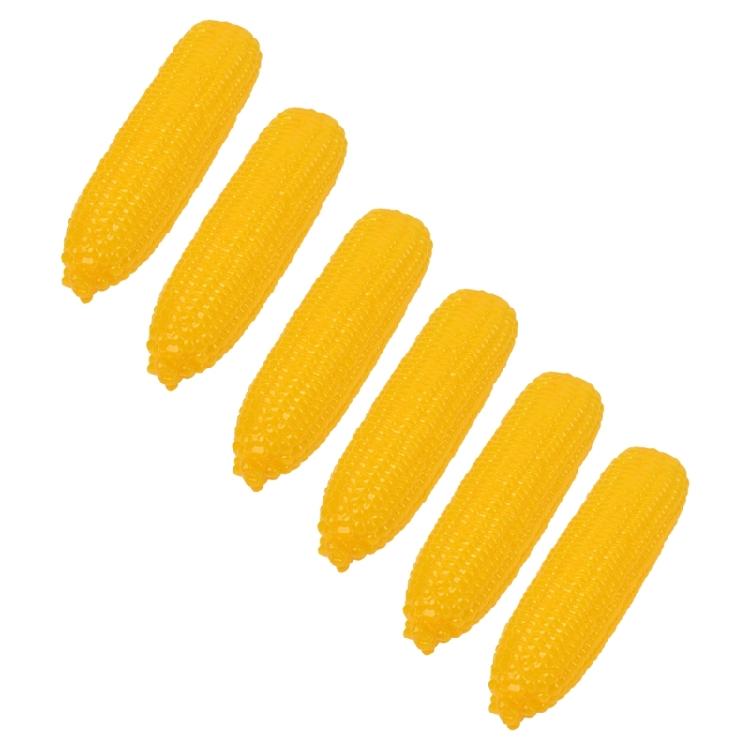 6Pcs Artificial Corn Realistic Corns Models Kitchen Vegetable Decoration for Display Home Decoration Photography