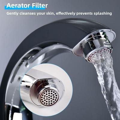 Single Cold Bathroom Basin Faucet Multifunction Modern ABS Water Purifier Silver Light Luxury Single Lever Hole Tap Household