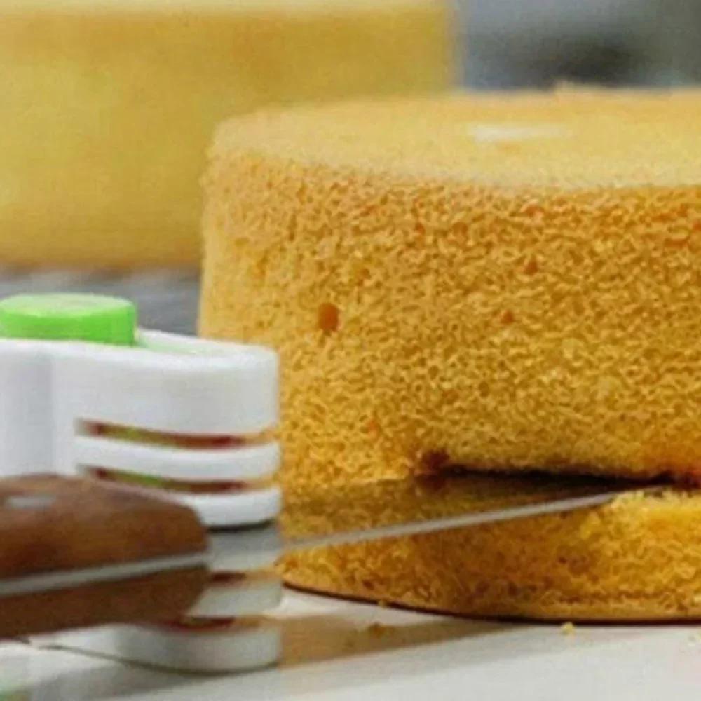 2pcs/Pack Cake Slicer Cutter 5 Layers Cake Bread Leveler Slicer Set DIY Fixator Cutting Tools Kitchen Cake Accessories