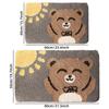 Cartoon bear rabbit cat household toilet floor mat toilet floor mat home decoration spring decoration summer decoration door mat