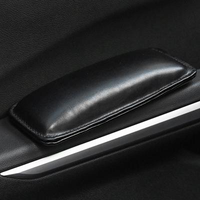Knieschoner aus Leder für den Autoinnenraum, Kissen, Memory Foam, Beinschoner, Oberschenkelstütze, Autozubehör für Autos