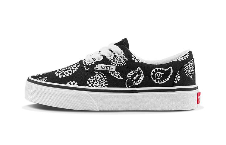 Vans Era Canvas Casual Low top Kids Skateboarding Shoes Black Children Aged 3 7 Years Old VN000YMABLK 34