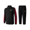 Li Ning Sweatshirt Set Unisex Schwarz AWEU005-1