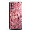 Fashion Gold Pink Marble Phone Case For Samsung Galaxy S26 Ultra S25 Plus S24 FE S23 S22 5G S21 S20 Cover Black Soft