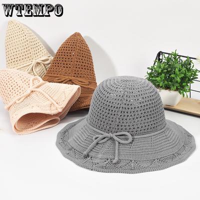 Summer Women's Straw Hat with Large Eaves To Cover The Face Sun Hat for Sun Protection Beach Fisherman Hat