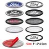 ABS Car Front Grille Rear Trunk Logo Emblem Stickers For Ford Focus Mondeo Edge Ecosport Ranger Fiesta Fusion Kuga Accessories