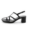HIMIKO/Himiko/T-Riemchen-Sandalen mit eckiger Zehenpartie/651210 Schwarz 235
