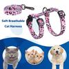 Ensemble harnais et laisse pour chat, harnais souple et réglable, anti-fuite, pour chaton, marche, voyage, corde de traction pour chats de petite, moyenne et grande taille