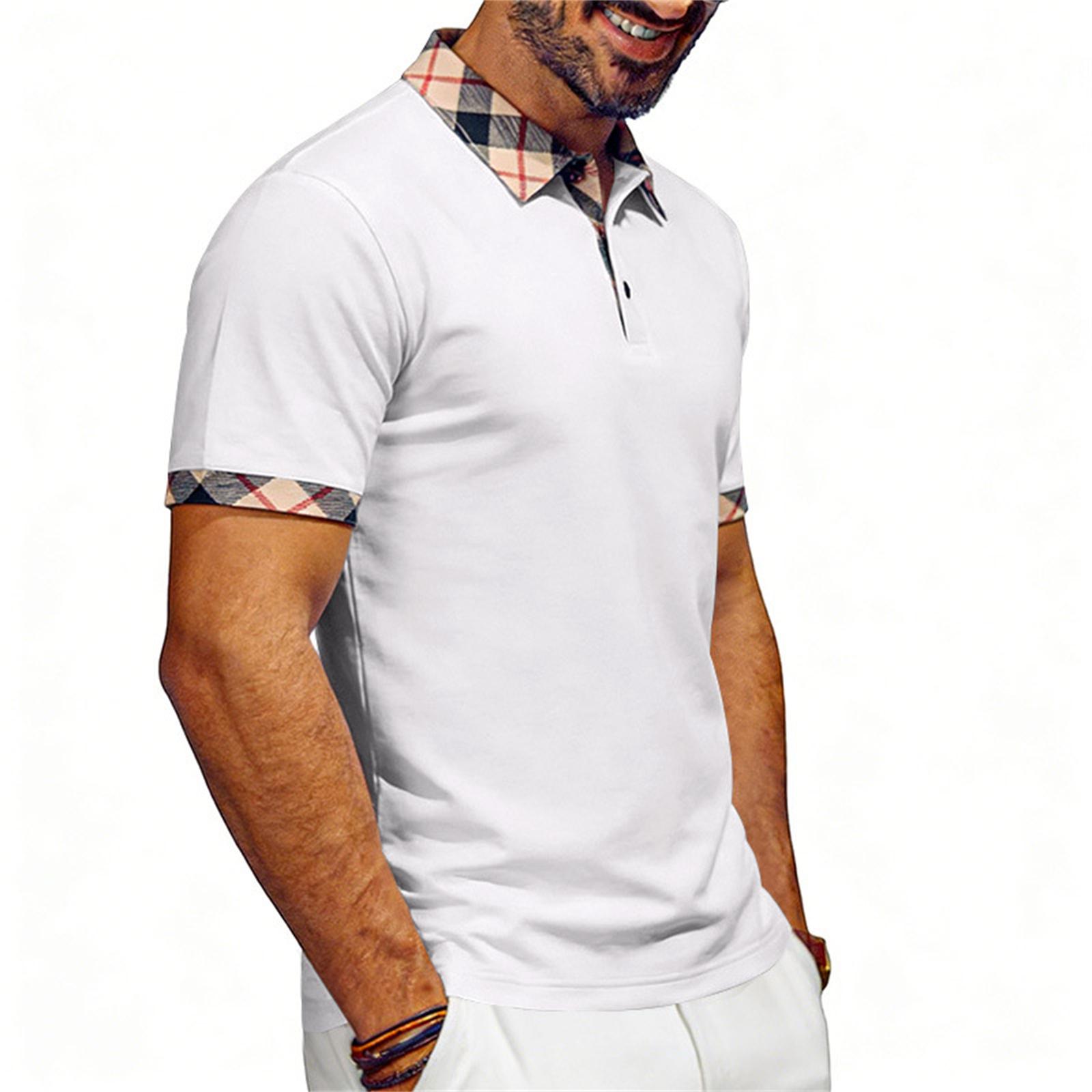 

Men s Summer Short-sleeved Casual T-shirt XL білий
