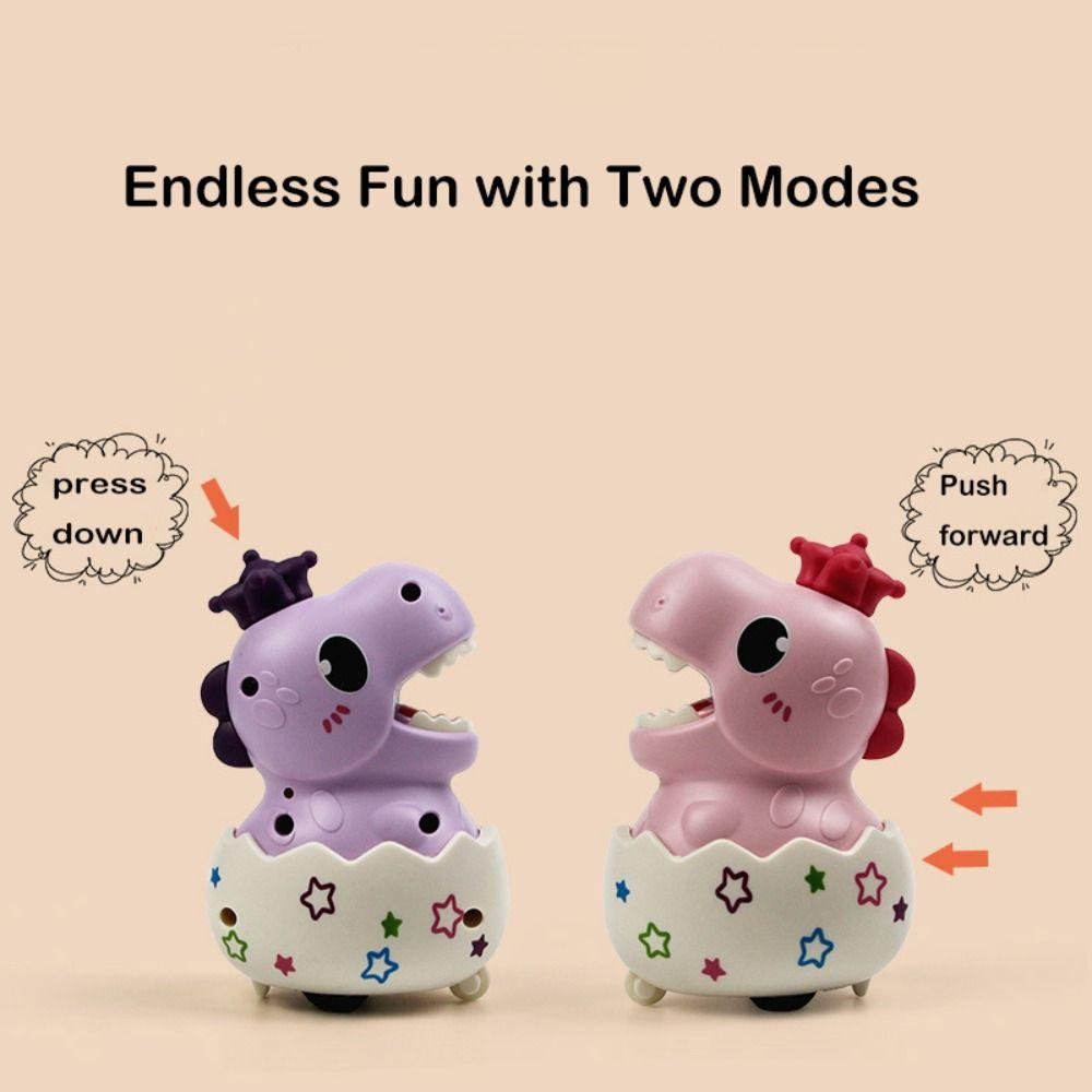 Cartoon Dinosaur Egg Car Dinosaur Egg Press Return Toy Cars Vehicles Boys