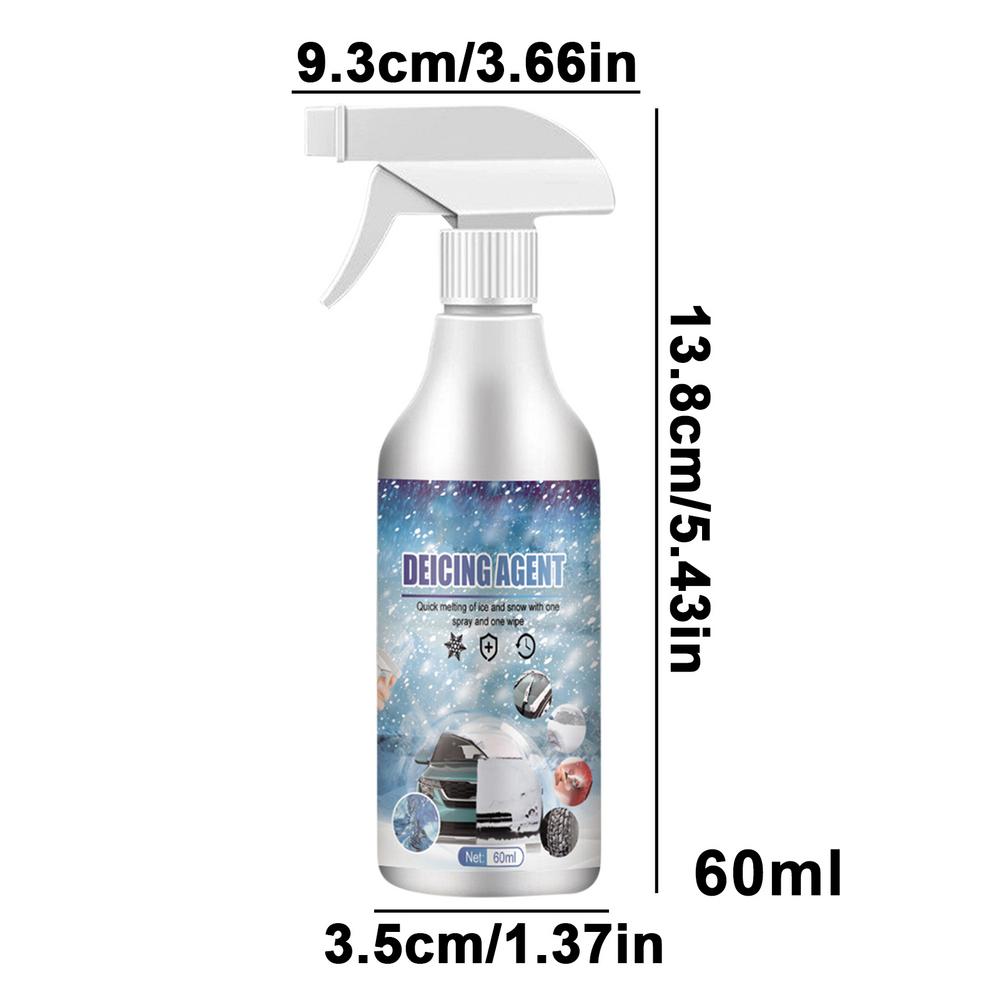 Windshield Washer Fluid Instantly Melts Ice Winter Frost Deicer Spray Snow Melting Defrost Liquid For Windows Latches Key Locks