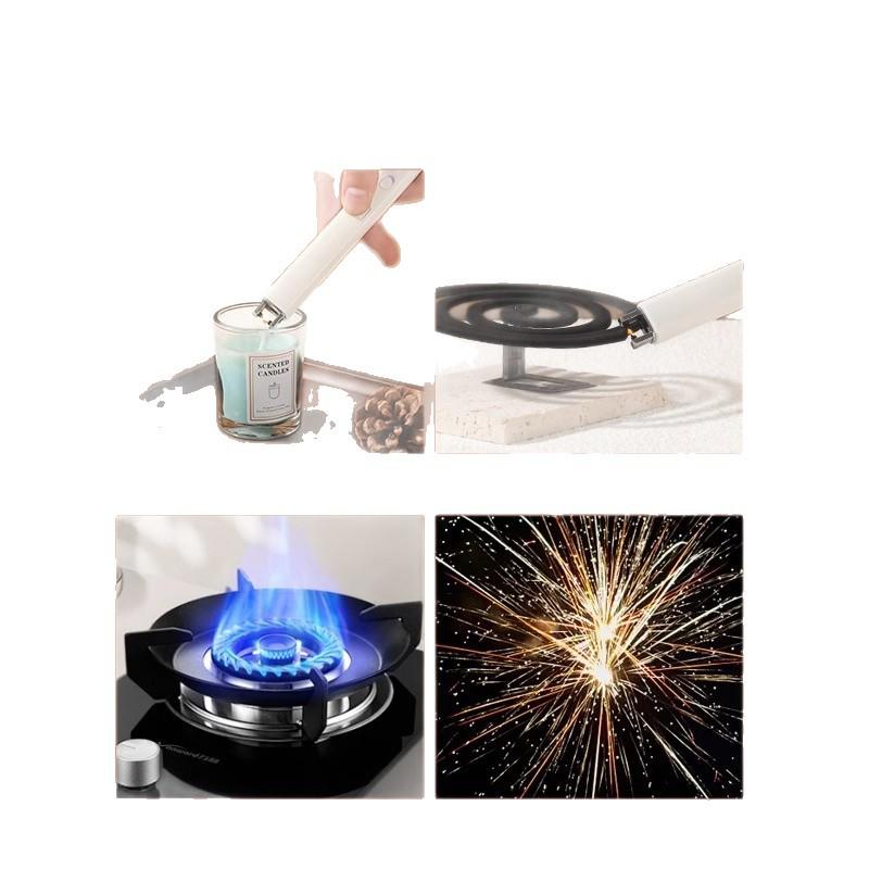 Rechargeable Long-Handle Aroma Pulse Electronic Gas Stove Lighter