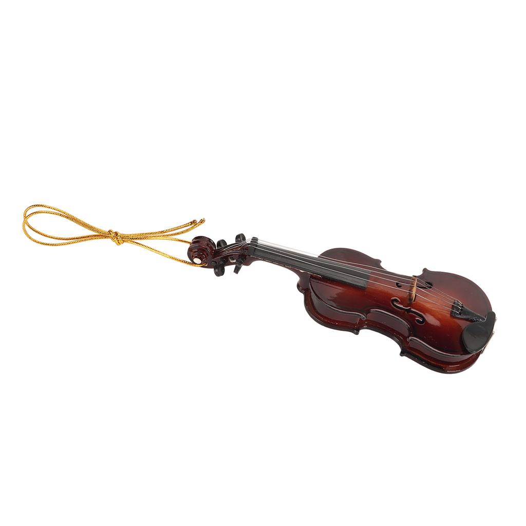 Miniatur Violine Hängendes Ornament Harz Umwelt Schönes tragbares Mini Musikinstrument