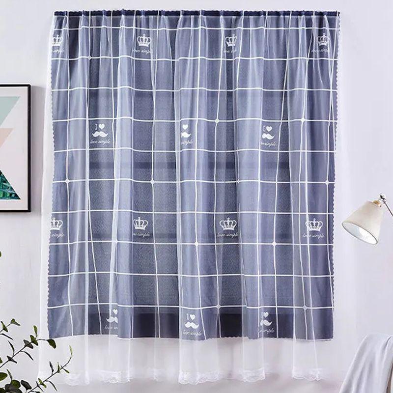 

Мягкие и дышащие шторы на липучке для окон, самоклеящиеся шторы блэкаут для современной домашней обстановки Grid,120*115cm/47.2*45.3in