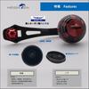 HEIGHTEN Reel Handle with 35mm Power Compatible with and Abu Baitcasting Harmer Series 60/70mm Knob, Shimano, Daiwa, Reels, (Gunmetal, 60/70mm