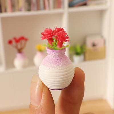 Harz Mini Vase Kleine Öffnung Vase Blumentopf Garten Ornament Diy Micro Landschaft Schreibtisch Dekoration Wohnkultur Zubehör